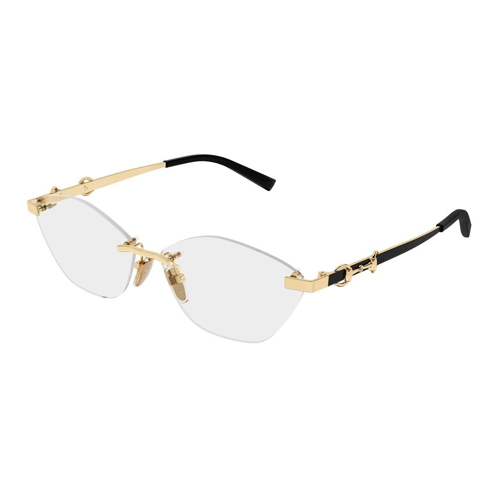 NWT Gucci GG2050o Gold Black 59mm Eyeglasses